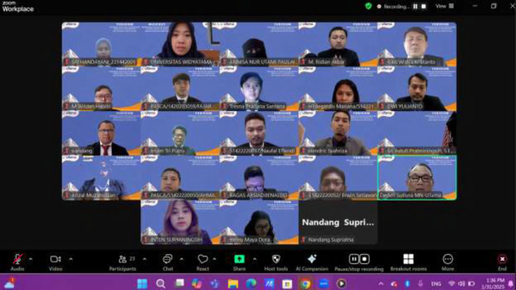 Prodi Magister Manajemen Universitas Widyatama melaksanakan Yudisium untuk mahasiswa yang telah mengikuti sidang pada bulan Januari 2025.